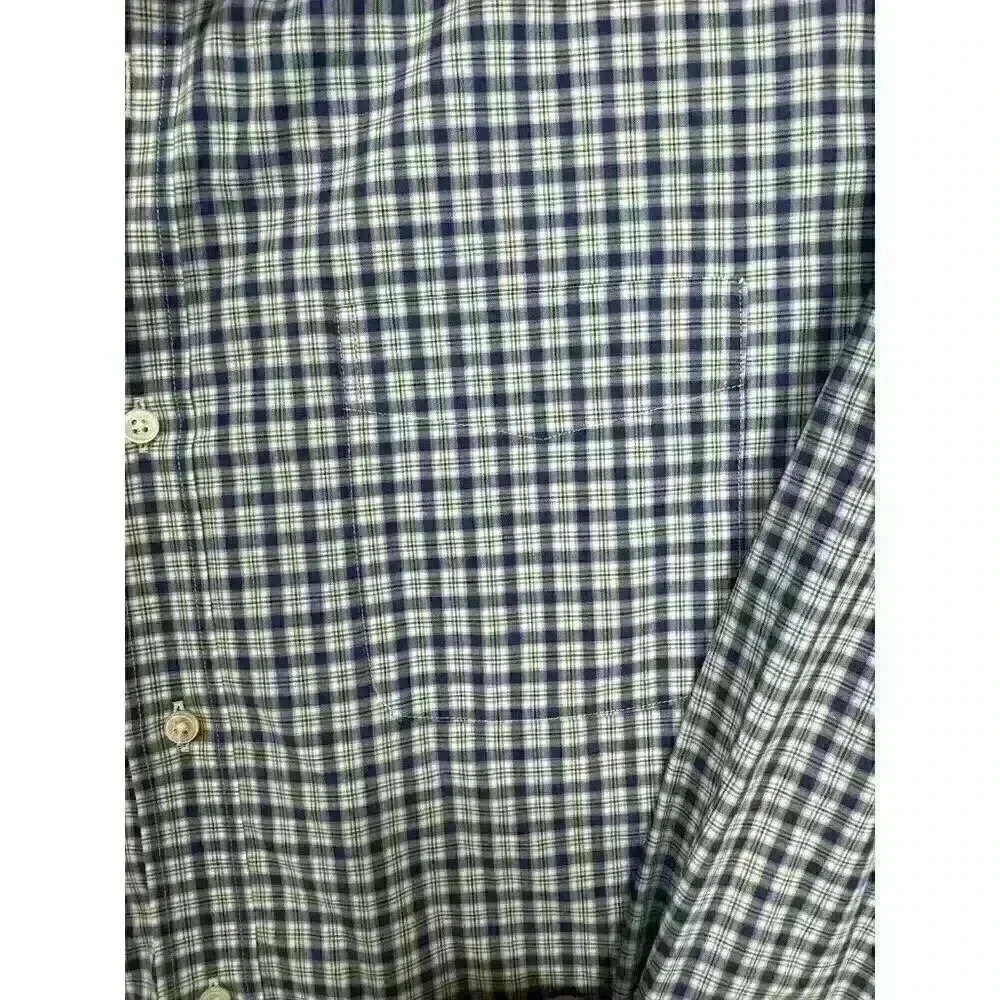 J‎ Mclaughlin XL Long Sleeve Button Up Shirt Flip Cuff Tartan Plaid 100% Cotton - Picture 5 of 12